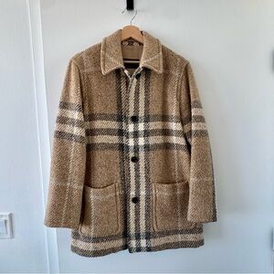 Burberry Check Wool Coat